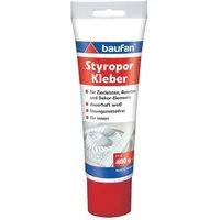 baufan® Dispersionskleber Styroporkleber Lösungsmittelfreier Klebstoff Spezialkleber, Geeignet für: Dekor-, Decken- und Isolierplatten sowie Zierprofile