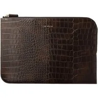 Selencia Laptop-Hülle Selencia Croco Laptop Hülle 14 Zoll - Laptop Sleeve - Choco Brown
