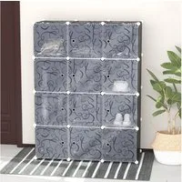 HOMCOM Kommode Garderobenschrank mit Kleiderstange (Aufbewahrungsschrank, 1 St., Kleiderschrank), Schwarz+Weiß 111 x 47 x 145 cm