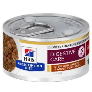 Hill's Prescription Diet i/d Ragout für Katzen, Adult, mit Huhn und zugefügtem Gemüse zur Unterstützung der Verdauung 48x82 g