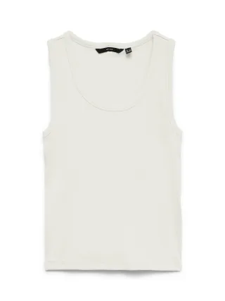VERO MODA - VMCHLOE SL SHORT TANK TOP NOOS Snow White - Gr. - M