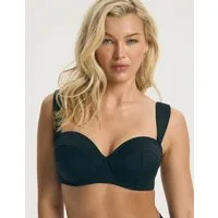 ESOTIQ Balconette-Bikini-Top Bikini Top Balconette GIA, Multiway Träger, Silikonkanten, Raffung