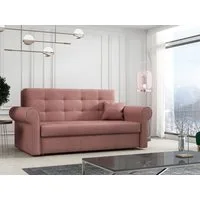 MIRJAN24 Schlafsofa Viva Silver III, 3 Sitzer, mit Schlaffunktion und Bettkasten