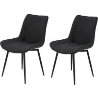 HELA Drehstuhl Vierfußstuhl BERGEN (Set, 2 St), Esszimmerstuhl, XL-Sitzbreite, 360° drehbar