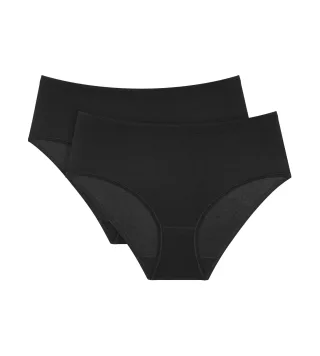 Triumph - Sense Of Cotton Midi 2P schwarz - Gr. - 46