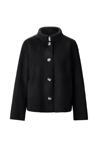 Rich & Royal - Rabbit Fake Fur Jacket black - Gr. - 36