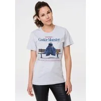 LOGOSHIRT T-Shirt Sesamstraße – Krümelmonster mit coolem Print