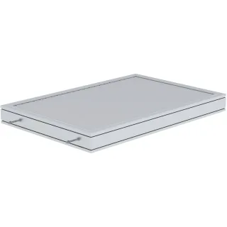Munk Plattform Aluminium geriffelt - 632101