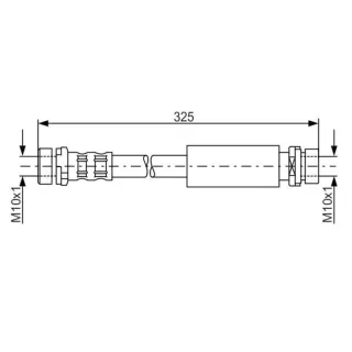 Bosch Bremsschlauch hinten Ford Fiesta Mazda 2