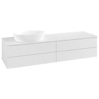 Villeroy & Boch Antao Waschtischunterschrank 1600x360x500mm L26150GF mit Beleuchtung mit Struktur FK/AP: GF/0