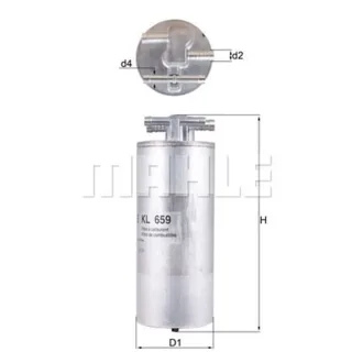 Mahle Kraftstofffilter Audi A6 4F KL659