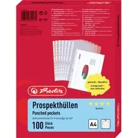 Herlitz Prospekthülle Herlitz Prospekthülle 10840320 DIN A4 PP Transparent 10840320 100 St.