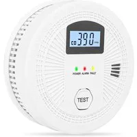 Forrlite CO-Melder, Kohlenmonoxid- und Rauchmelder mit LED-Digitalanzeige CO-Melder (85 dB 2 in 1 CO und Rauchmelder, batteriebetriebene Feuermelder)