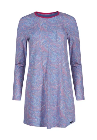 SKINY - Skiny Damen Sleepshirt langarm Night In Skiny 03 iced storm - Gr. - 38