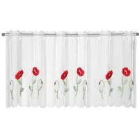 Neusser Collection Gardine Neusser Collection Fertigpanneau Mohnblume, rot