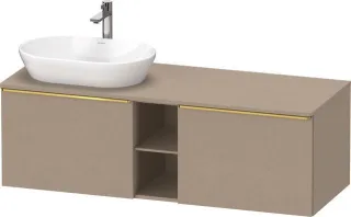 Duravit D-Neo Konsolenwaschtischunterbau wandhängend Leinen Matt 1400x550x459 mm - DE4950L34750000 DE4950L34750000