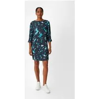 comma Minikleid Kleid Crêpe-Kleid mit 3/4-Ärmeln