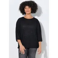 Angel of Style Strickpullover Pullover Loose Fit Lochstrick Fledermaus-halbarm