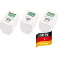 OLYMPIA OFFICE Heizkörperthermostat HT 430-22 3er Set Elektronisch Heizungsthermostat programmierbar smart, (inkl. Adapter: Danfoss RA, Danfoss RAV, Danfoss RAVL) Heizkörper Heizungsregeler, Thermostat, Heizkörperthermostat, Batterie