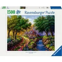 Ravensburger Puzzle Cottage am Fluß, 1500 Puzzleteile, Made in Germany