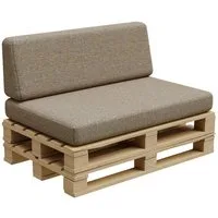 Palettenkissen PFBG Palettenkissen Gartenkissen für Garten, Balkon Terrasse, Maße Set (120x80 + 120x35)
