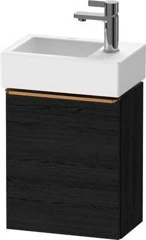 Duravit D-Neo Waschtischunterbau wandhängend Eiche Schwarz Matt 364x222x440 mm - DE4218L04160000 DE4218L04160000