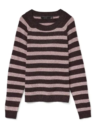 VERO MODA - VMDOFFY LS O-NECK BLOUSE GA NOOS GIRL Winetasting - Gr. - 140