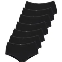 Vivance Taillenslip (7er-Pack) aus weicher Baumwollqualität mit feiner Spitzeneinfassung