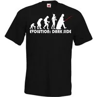 Youth Designz T-Shirt Evolution Dark Side Herren Fun T-Shirt