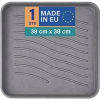 Bestlivings Schuhabtropfschale mit 2,5 cm hohem Rand (1-tlg., 38x38x2,5 cm), je nach Schuhgröße für 1-2 Paar Schuhe geeignet, robust, wasserfest