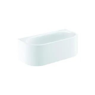 Grohe Essence Badewanne 39622000 180 x 57,5 x 85 cm, Vorwand, mit Überlauf, alpinweiß