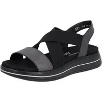 Remonte Riemchensandale, Sommerschuh, Sandalette, Keilabsatz, mit praktischem Gummizug