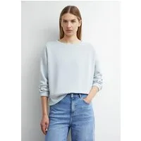 comma Sweatshirt Sweatshirt Weiches Sweatshirt mit Faltendetail