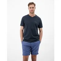 LERROS T-Shirt T-Shirt mit V-Neck in Strickqualität