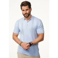 SOULSTAR Poloshirt mit Knopfleiste Herren Kurzarm Strick Polo-Hemd T-Shirt