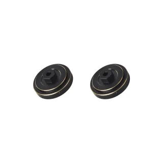 2PCS JXC LR1801 1/18 Rock Crawler RC Car Upgraded Parts Brass Counterweight Off-Road Truck Vehicles Models Spare Replace
