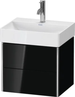 Duravit XSquare Waschtischunterbau wandhängend Schwarz Hochglanz 484x390x397 mm - XS430504040 XS430504040