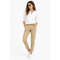 SUBLEVEL Chinos Damen Chino Hose Stoffhose inkl.Gürtel Businesshose Freizit Chinohose