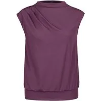 bianca Blusenshirt TIMEA in coolem Design in Trendfarbe 'mulberry'
