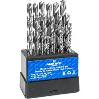 Falon-Tech Spiralbohrer HSS Spiralbohrer Satz Metall Bohrer Set Bohrersatz 19tlg.1-10mm, (19-tlg)