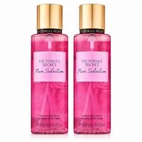 Victorias Secret Körperspray Pure Seduction Fragrance Mist Doppelpack 2 × 250 ml, Doppelpack mit fruchtig-süßem Duft und 500 ml Gesamtinhalt