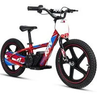 RFN Elektro-Kindermotorrad 16 Zoll Elektro-Laufrad, 250W Motor, Offroad-Reifen, Belastbarkeit 60 kg, Offroad-Erlebnis für 4–8 Jahre, 3 Stufen bis 19km/h & 25km Reichweite