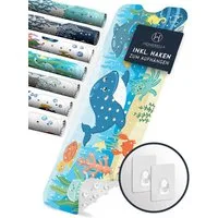 Homerella Badematte rutschfest Kinder - 100% BPA frei Inkl. 2 Haken zum Aufhängen 100x40cm, Antirutschmatte Badewanne Baby hautsensitiv & schimmelresistent, Badewannenmatte rutschfest & waschbar