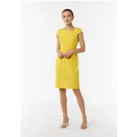 comma Minikleid Kleid Kleid mit asymmetrischem Ausschnitt