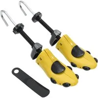 vidaXL Schuhspanner Schuhspanner mit Schuhanzieher Gelb EU 41-46 Kunststoff