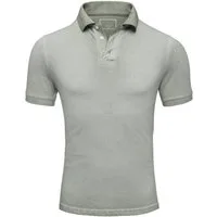 Amaci&Sons Poloshirt DE PERE Poloshirt Herren Verwaschenes Kurzarm Polo Hemd Regular Fit
