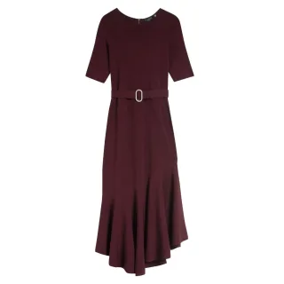 Ted Baker Samalee Strickkleid Mit Rotem Flippy-rock, Midi-länge