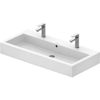 Duravit Vero Waschtisch 0454100024 100 x 47 cm, weiss, 2 Hahnlöcher