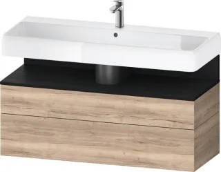 Duravit Qatego Waschtischunterbau wandhängend Eiche Marmoriert Matt 1190x470x590 mm - QA439601655000 QA4396016550000