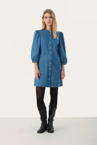 Kleid Feminine Form blue